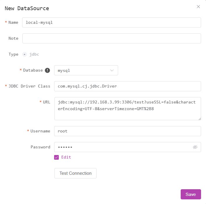 Data Source Configuration
