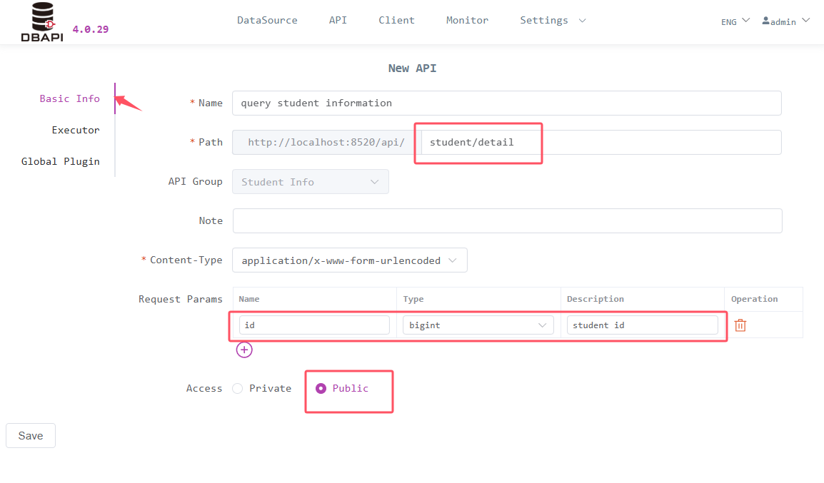 API Basic Information